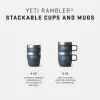 YETI Rambler 6 Oz (177ml) Stackable Mugs (pair) - Rescue Red